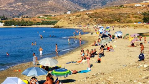Ammitis beach is your first swim stop