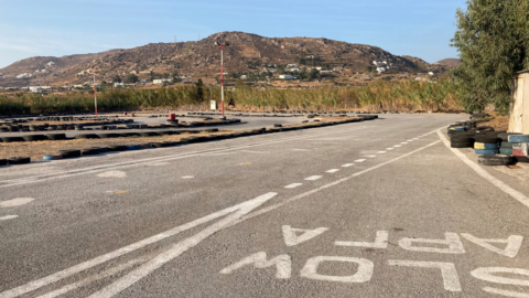 This is the largest track in the Cyclades islands