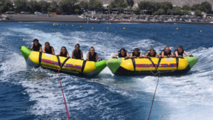 Video for Tubing Adventure in Santorini Full of Fun for All Ages at Perivolos Beach
