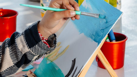 Your kids will create masterpieces using paints made by local products