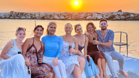 Gather your on the catamaran, celebrate the sunset with drinks and laughter