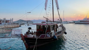  Your boat, Alma Libre, docked at Naxos Marina