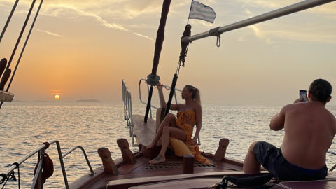 Sunset Serenity on the Aegean