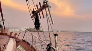 Naxos Town at Twilight