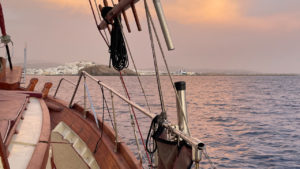 Naxos Town at Twilight