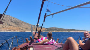  Relaxing Aboard the Alma Libre Boat in the Aegean Sea