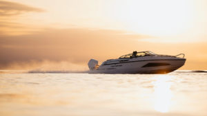 Shimmering waves reflecting the last light of the Aegean sunset