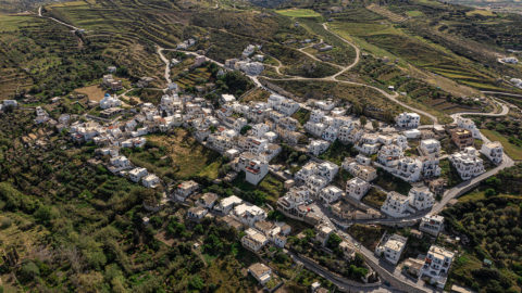 Melanes village as seen from above