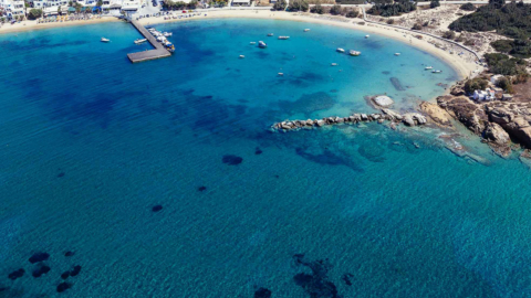 Departure from Agia Anna in Naxos