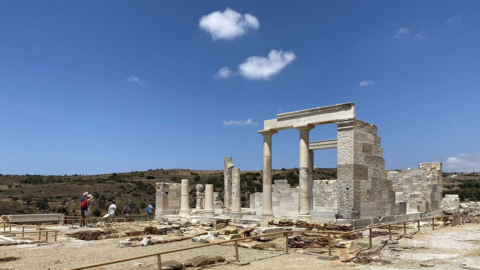 The temple of Demeter was built in the 6th century BC