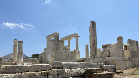 The temple was partially dismantled in the 6th century AD when a church was built over it